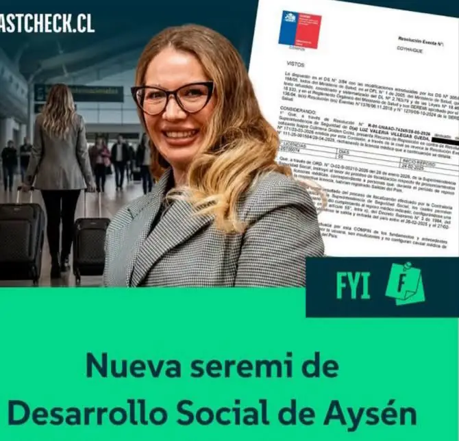 Seremi de Desarrollo Social de Aysén es cuestionada por viajar al extranjero mientras estaba con licencia médica